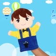 thumbnail image 3 of Interactive Hand Puppet Set Family Role Play Toys With Movable Mouths Soft Dolls For Kids Preschool Storytelling Educational, 3 of 3