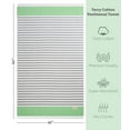 thumbnail image 4 of American Soft Linen Premium Turkish Peshtemal Beach Towel - Lightweight, Quick-Drying Terry Cloth, 35x60 Inches, Sand-Free, Soft & Absorbent, Green, 4 of 7