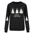 thumbnail image 2 of Maplenight Christmas Sweatshirt for Women Christmas Tree Graphic Crew Neck Sweatshirts Fall Winter Long Sleeve Casual Pullover Tops, 2 of 5