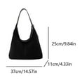 thumbnail image 2 of Clearance! Women Suede Hobo Bag Magnetic Closure Shoulder Bag Retro Handbag For Work (Ladies Portable Casual Bag), 2 of 10