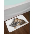 thumbnail image 2 of Boxer Dog Bath Mat, Sketchy Hand-drawn Image of a Puppy Furry Domestic Pet Animal, Plush Bathroom Decor Mat with Non Slip Backing, 29.5" X 17.5", Pale Brown Seal Brown, by Ambesonne, 2 of 2