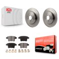 thumbnail image 1 of Transit Auto Rear Disc Brake Rotors and Semi-Metallic Pads Kit for Car Ford Five Hundred Freestyle Taurus X Mercury Sable Montego K8F-101619, 1 of 11
