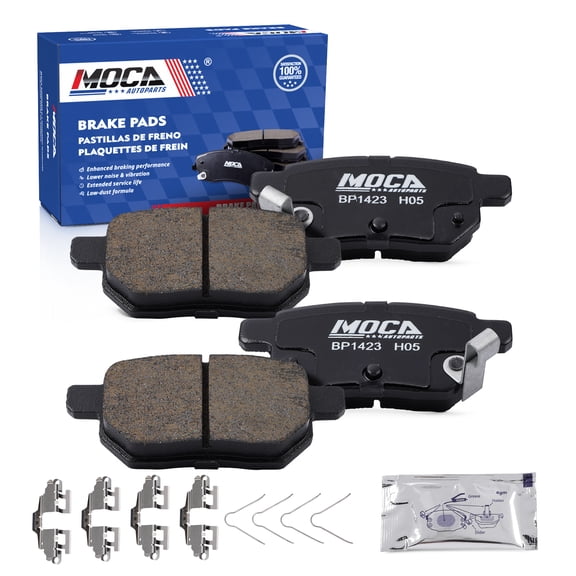 MOCA AUTOPARTS D1423 4x Rear Ceramic Brake Pads Fit for 2010-2022 Toyota Prius & 2011-2017 Lexus CT200h & 2008-2015 Scion xB