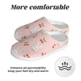 thumbnail image 6 of Lsque Rabbit And Cherry Pattern Womens Comfort Cotton on Scuff With Memory Foam and Anti-skid Sole Slipper-40/41, 6 of 7