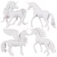 thumbnail image 3 of Juego de mesa de 4 piezas para niños, kit de pintura y manualidades con unicornios, juguete de papel para dibujar, kit para pintar tu propio juego para pintar a tus hijos, 3 of 3