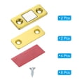 thumbnail image 3 of Uxcell Cabinet Magnetic Catch, Adhesive Cabinet Door Magnetic Catch for Kitchen Drawer Door, Gold Tone 2 Pack, 3 of 7