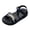 a67-Black, variant on KPOPLK Girls Sandals Unisex Toddler Kids Double Buckle Sandals Comfort Open Toe Adjustable Back Strap Shower Beach Pool Shoes(Toddler/Little Kid/Big Kid) Size 11,Black