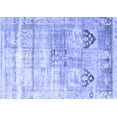 thumbnail image 1 of Ahgly Company Machine Washable Indoor Rectangle Persian Blue Traditional Area Rugs, 7' x 9', 1 of 4