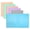 MultiColor, variant on BAZIC 2 Pockets Poly Folder Portfolio, 3 Prong Fastener Clip, Pastel Color, 6-Pack