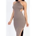 thumbnail image 4 of Tie Backless Split Thigh Maxi Dress, 4 of 11