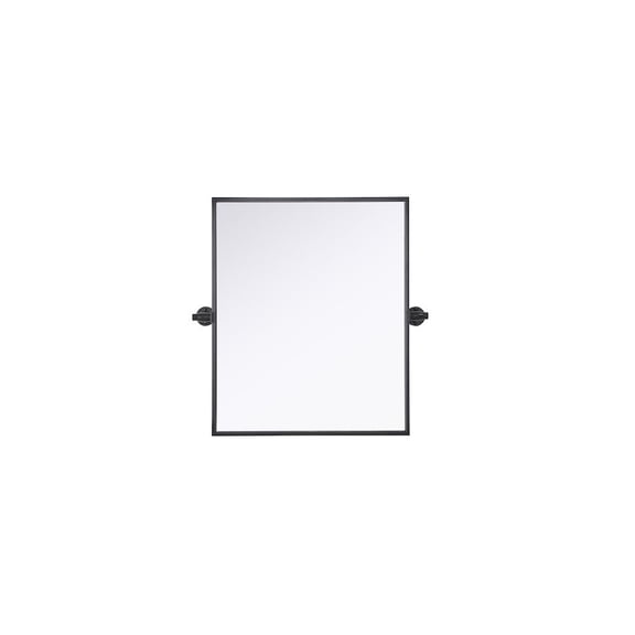 Elegant Kitchen and Bath Amoura 20X24 Pivot Mirror In Black
