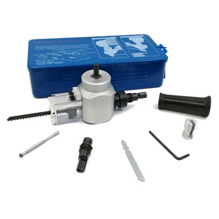 

Sheet Nibbler Metal Cutter Drill Attachment Kit Heavy Duty Cutting Tool For Steel Aluminum Iron Plastics Wood