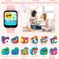 thumbnail image 4 of Reloj inteligente Luyiilo para niños con 26 juegos de rompecabezas, cámara HD, color rosa, 4 of 7