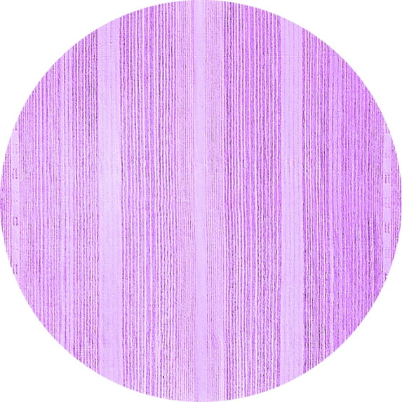 Ahgly Company Indoor Round Solid Purple Modern Area Rugs, 4' Round