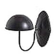 thumbnail image 3 of Decorative Black Metal Vintage Style Wall Mounted Entryway Hat Cap Rack Wig Rack Hanger Display, 3 of 4