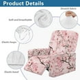 thumbnail image 5 of Whosucclay Butterfly Cherry Blossoms Print Stretch Recliner Chair Covers, Stain Resistant 4-Piece Recliner Slipcovers Soft Spandex Reclining Chair Couch Cover Furniture Protector with Pocket, 5 of 8