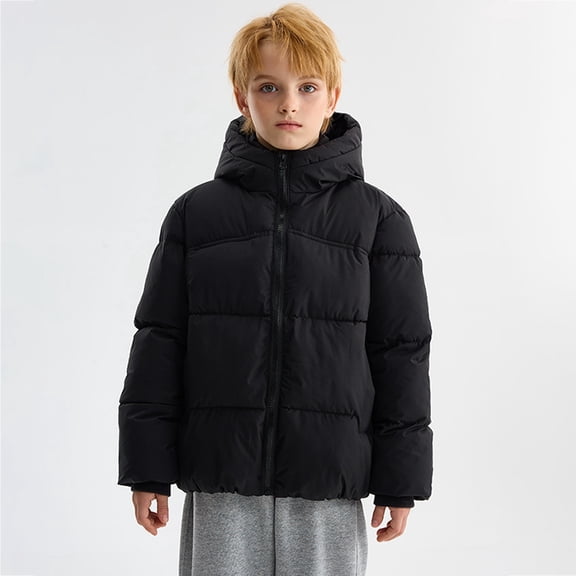 Winter Coats Medium Length Lightweight Puffer Jacket for Little Boys Girls, Kids Light Outwear Puffer Padded Outwear Szie 4-11T