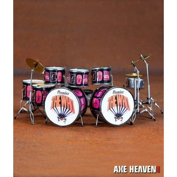Keith Moon The Who Pictures Of Lily Premier Mini Drum Kit Replica Collectible, Axe Heaven, Gifts