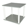 Mainstays No Tools End Tables, Gray, Set of 2