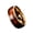 gold, variant on 8mm Wide Men's and Women's Retro Wood Grain Inlaid Tungsten Steel Ring