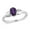 Amethyst, variant on Yellow Citrine Ring for Women 14K Yellow Gold Plated 925 Sterling Silver Zircon Birthstone Jewelry Ct 1 Size 5 Birthday Christmas Gifts for Women