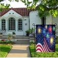 thumbnail image 2 of American USA Flag Independence Day Polyester House Flag Banner 28" x 40", Colorful Firework Happy Memorial Day July of 4th Double Sided Garden Flags for Anniversary Yard Outdoor Decoration, 2 of 5