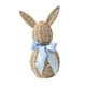 thumbnail image 5 of Conejito de Pascua trenzado, una adorable decoración hecha a mano para colocar en una mesa, en Azul, 5 of 9