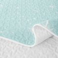 thumbnail image 5 of Manfei Cute Stars Quilt King,Kawaii Cartoon Theme King Coverlet Set,Mint White,Polkadot Reversible,3-Piece,1 Bedspread and 2 Pillowcases, 5 of 7