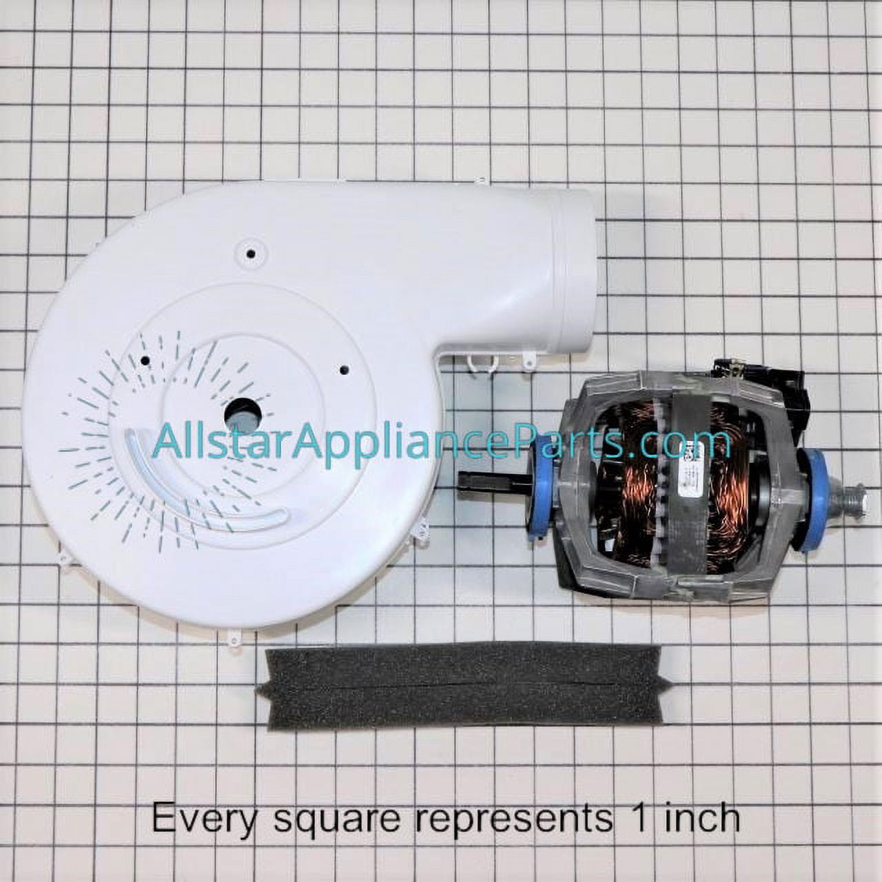 Frigidaire Dryer Motor & Blower Housing Assembly 5303937189