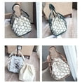 thumbnail image 2 of Sac Fourre-Tout pour Femmes Mode Sac à Bandoulière en Filet Creux avec Poignée Intérieure, 2 of 6