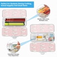 thumbnail image 5 of Plastic Pencil Box Large Capacity Pencil Boxes Clear Boxes with Snap-Tight Lid Stylish Office Supplies Storage Organizer Box Dogs Wearing Bows, 5 of 7
