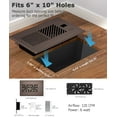 thumbnail image 7 of ATOM NEXUS Quiet Register Booster Fan Fits 6”x10” Register Holes, Smart Vent Booster Fan with Thermostat Control & Remote Control, 10-Speed Control Heating Cooling AC Vent Fan (Brown), 7 of 7