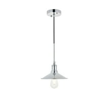 Modern Living Room Kitchen Bedroom Etude 1 Light Chrome Pendant