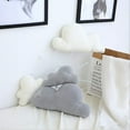 thumbnail image 5 of Soft Velvet Cloud Throw Pillows Cushion for Kids Adult, Creative Cloud Plush Nap Pillow, Soft Plush Cloud for Car Sofa Cushion Decoration, Huggable Plushies for Holiday Birthday Gifts (Gray, 9.8in), 5 of 5
