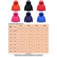 thumbnail image 2 of Cindysus Kids Windproof Long Sleeve Down Jackets Boy Lightweight Cardigan Solid Color Winter Hooded Neck Thick Puffer Coat Colorful Blue 140cm, 2 of 2