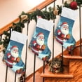 thumbnail image 3 of Ryvnso Christmas Stockings Christmas Santa Claus Gift 17.7" Large Stocking Decoration 2 Pack, 3 of 7