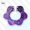thumbnail image 4 of Hirioo Purple Bubble Abstract Art for Baby Cotton Petal Bib Drool Bibs for Baby Boy Unisex, 4 of 9