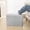 Light Gray, variant on Round Square Pouf Ottoman Foot Rest – Lightweight Modern Footstool with Plush Foam Filling, Perfect for Living Room Decor & Cozy Comfort – 20x20x14 Inch Chic Accent Piece (Burnt Orange)