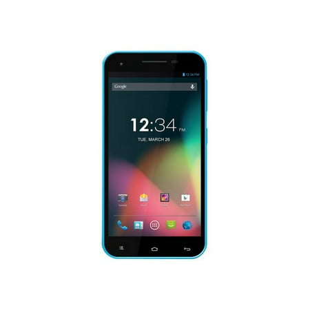 BLU Studio 5.5 D610a 4 GB Smartphone, 5.5" LCD FWVGA 480 x 854, 1 GB RAM, Android 4.2 Jelly Bean, 3G, Blue