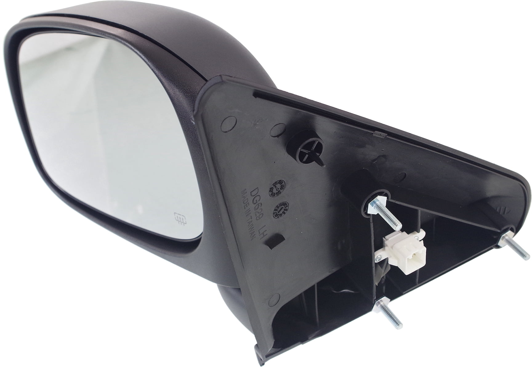 Mirror Compatible With 2002-2009 Dodge Ram 3500 2500 Left Driver Side Heated Textured Black Kool-Vue