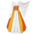 thumbnail image 1 of Disfraz de Halloween para mujer, vestido largo medieval renacentista, disfraces de escenario, disfraces vintage, 1 of 5