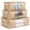 Beige, variant on Cedar Storage Bag Organizer for Bedding Set - Protects from Moths, Moisture, Dirt & Dust - Set of 3 Storage Bags for Bed Sheets, Comforter, Pillows & More - Space-Saving Bedding Organizer, Beige