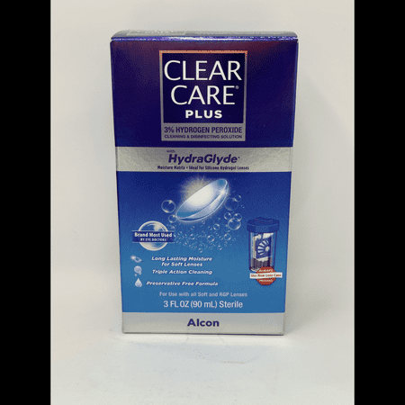 Clear Care Plus with HydraGlyde, 3 oz (Pack of 3)