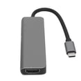 thumbnail image 3 of 5 In 1 Type C Hub, Support 4K 30Hz Gray Multifunction USB Docking Station  For Keyboards Grey, 3 of 8