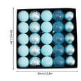 thumbnail image 4 of Xuniizn Christmas Ornaments 25Pcs Christmas Ball Ornaments with Strings, 2.4"Shatterproof Christmas Bulbs, Hanging Decorations for Xmas Tree, Holiday, Wedding, Party, 4 of 9