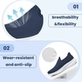 thumbnail image 3 of ShySun Mens Slip On Walking Shoes Non Slip Running Shoes Mesh Breathable Workout Shoes Lightweight Sneakers, 3 of 8