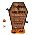 thumbnail image 3 of Calendario de Adviento de Halloween, cuenta atrás para Halloween, bloque de madera DIY, calabaza, murciélago, calendario, fiesta, adornos de terror, decoración de Navidad, 3 of 4