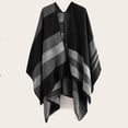 thumbnail image 2 of Hontri Women's Fleece Jackets & Coats on Sales, Women Shawl Sweater Knitted Winter Capes Coat Cardigans Women's Coat Red,Black,Gray, 2 of 6