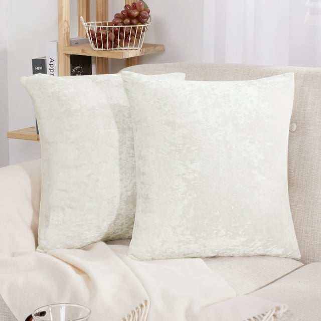 Deconovo Large Sofa Pillow Covers 26x26 inch, Velvet Throw Pillows