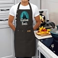 thumbnail image 4 of Kitchen 2 Pack Adjustable Bib Apron Set with 2 Pockets Stylish Black Design Featuring Silhouette and ' Custom Fonts ' Text Perfect for Cooking and for Men and Women, 4 of 6